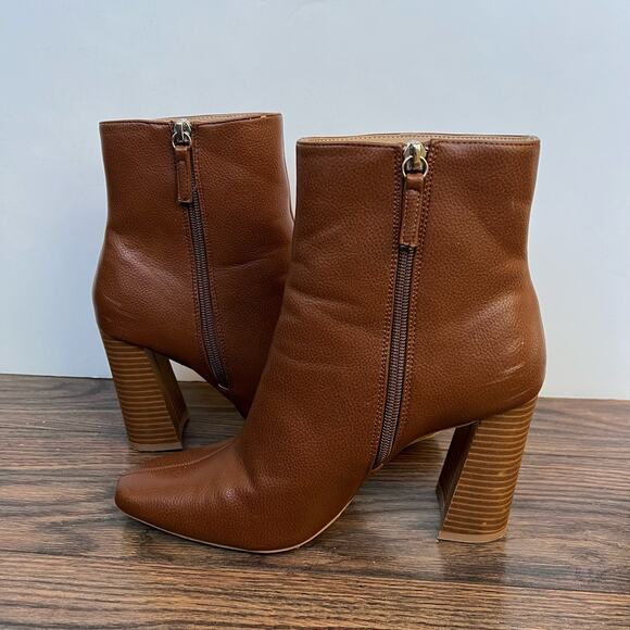 Missguided Brown Heel Ankle Boots - Picture 6 of 7